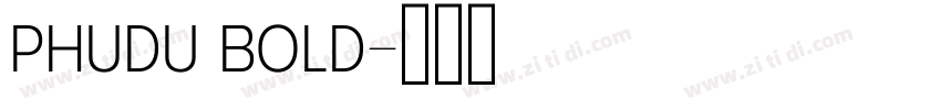 Phudu Bold字体转换